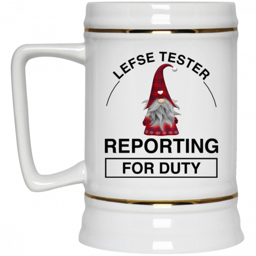Lefse Tester Reporting For Duty Gnome Mug, Coffee Mug, Travel Mug