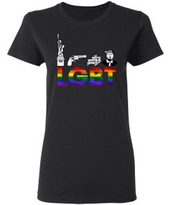 Liberty Guns Trump Funny Lgbt Parody Shirt