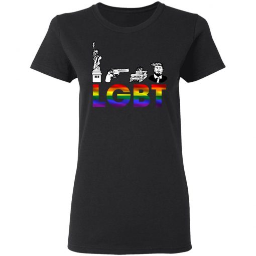 Liberty Guns Trump Funny Lgbt Parody Shirt