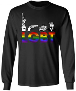 Liberty Guns Trump Funny Lgbt Parody Shirt