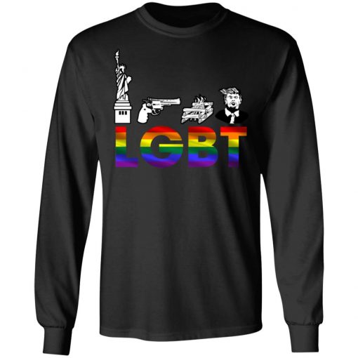 Liberty Guns Trump Funny Lgbt Parody Shirt