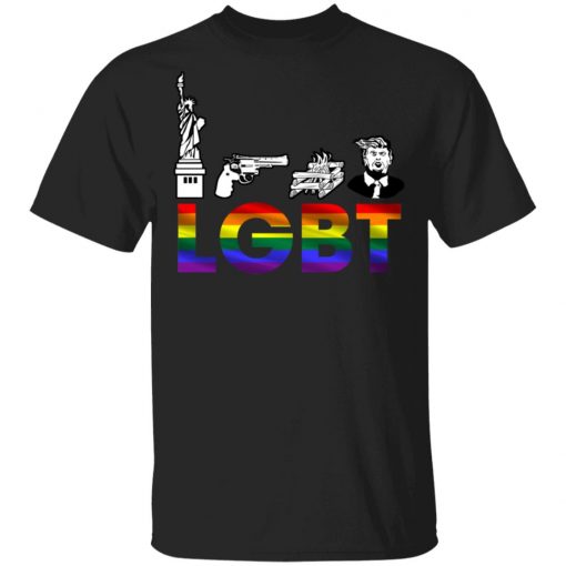 Liberty Guns Trump Funny Lgbt Parody Shirt