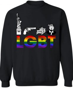 Liberty Guns Trump Funny Lgbt Parody Shirt