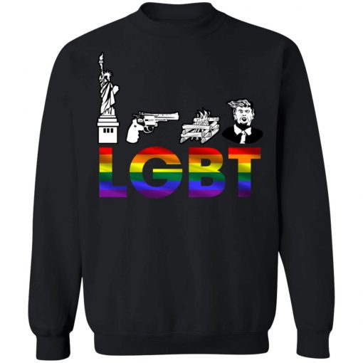 Liberty Guns Trump Funny Lgbt Parody Shirt