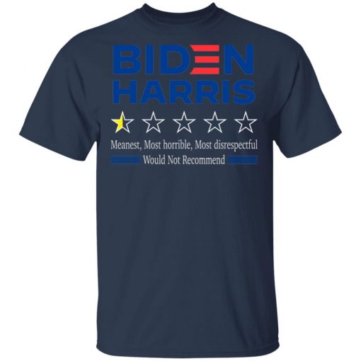 One Star Rating Review Biden Harris Funny Anti Biden Harris 2020 Shirt