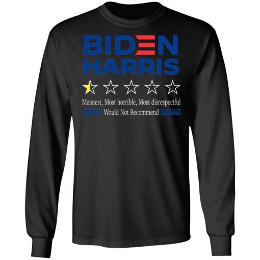 One Star Rating Review Biden Harris Funny Anti Biden Harris 2020 Shirt