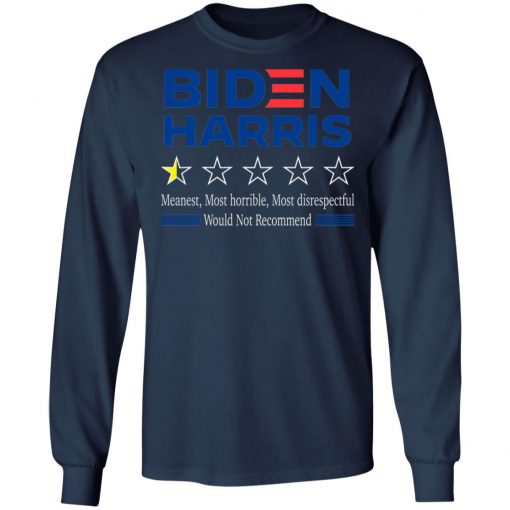 One Star Rating Review Biden Harris Funny Anti Biden Harris 2020 Shirt