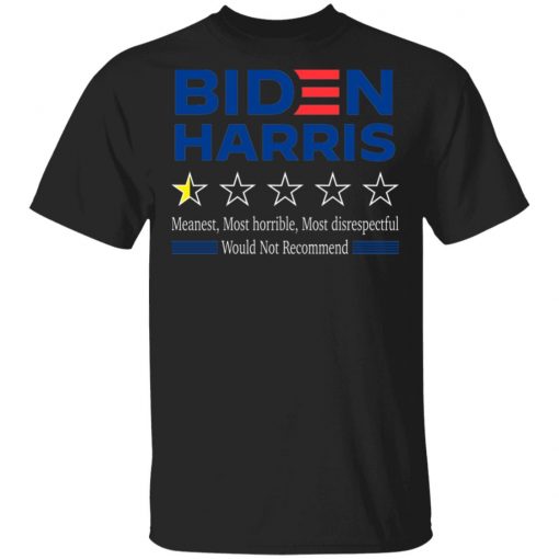 One Star Rating Review Biden Harris Funny Anti Biden Harris 2020 Shirt