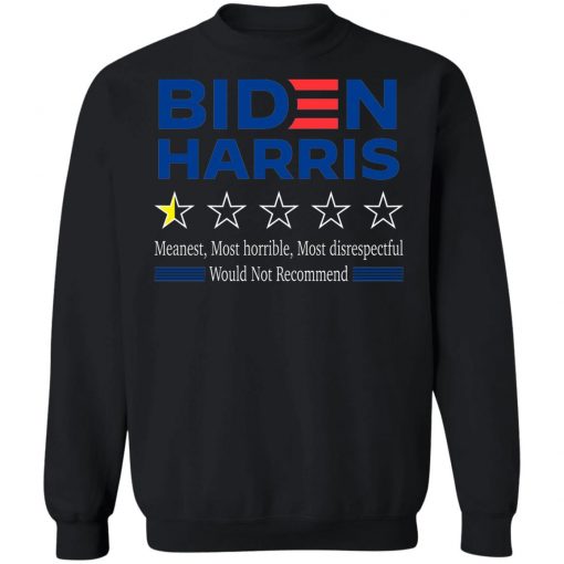 One Star Rating Review Biden Harris Funny Anti Biden Harris 2020 Shirt