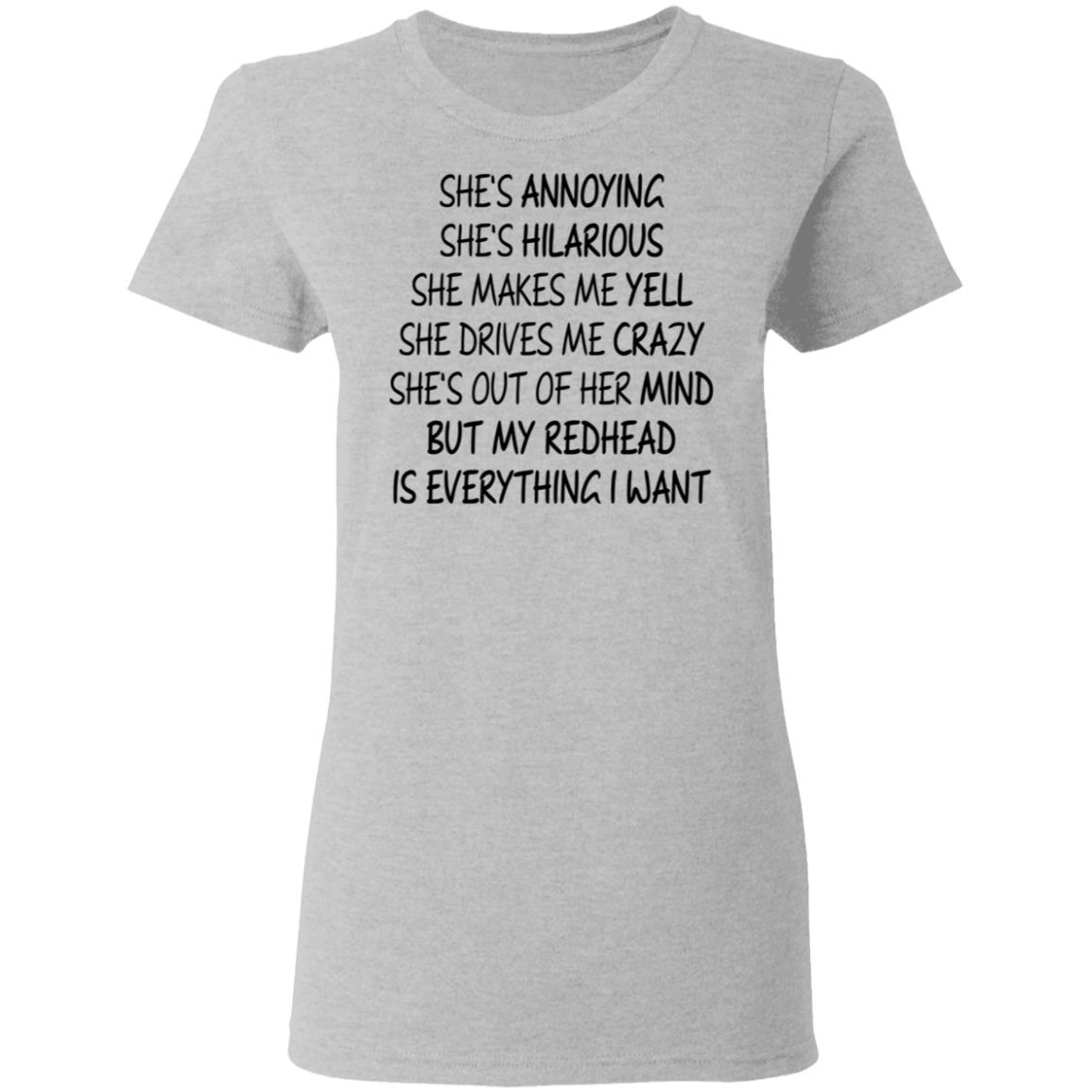 She's Annoying She's Hilarious She Makes Me Yell Shirt - Q-Finder ...