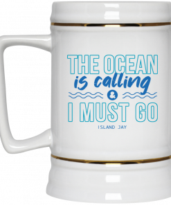 The Ocean Is Calling And I Must Go Island Jay Mug, Coffee Mug, Travel Mug