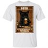 Beer Because Murder Is Wrong Black Cat Vintage Shirt