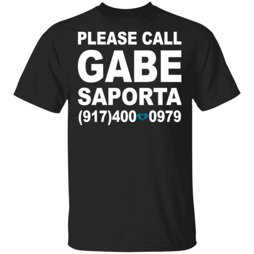 Please Call Gabe Saporta Shirt