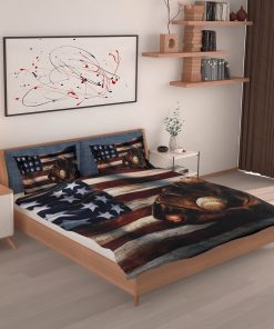 American Flag Baseball Bedding Set