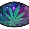 Colorful Marijuana Green Leaf Rasta Black Galaxy Face Mask