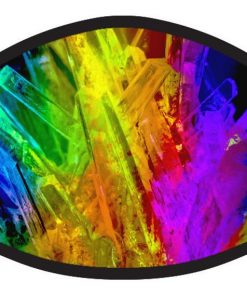 Colorful Rainbow Crystals Tie Dye Face Mask