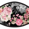 Floral Print Black Pink Face Mask Men