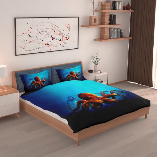 Octopus In Ocean Bedding Set