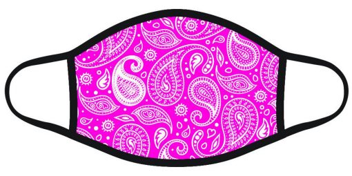 Paisley Pink Bandana Face Mask