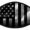 Patriotic American Flag Black Stripe Face Mask