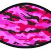 Red Pink Camouflage Camo Designed Army Face Mask