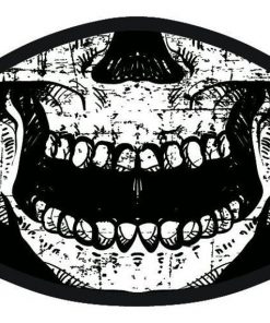 Skull Mouth Black Face Mask