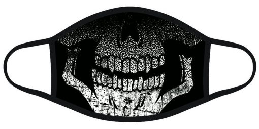 Skull Mouth Shadow Black Face Mask