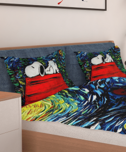 Snoopy Sleep Dream Van Gogh Bedding Set