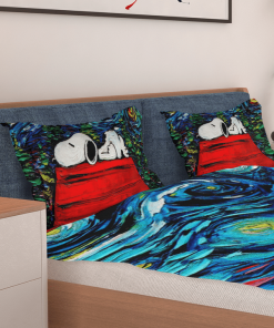 Snoopy Sleep Van Gogh Bedding Set