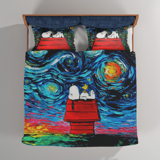 Snoopy Sleep Van Gogh Bedding Set