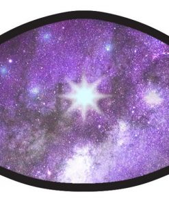 Starry Night Purple Galaxy Space Stars Face Mask