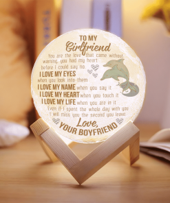 To My Girlfriend You Are The Love That Came Without Warning I Love My Name When You Say It Moon Lamp