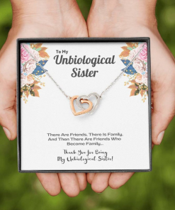 To My Unbiological Sister Thank You For Being Mu Unbiological Sister Necklace