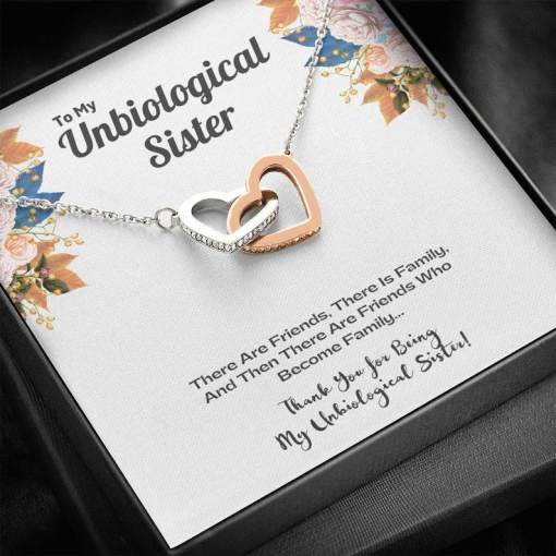 To My Unbiological Sister Thank You For Being Mu Unbiological Sister Necklace