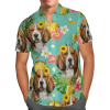 Tropical Pineapple Beagle Hawaiian Shirt, Beach Shorts