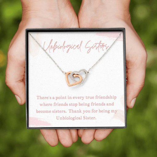 Unbiological Sister There A Point In Every True Friendship Where Friends Stop Being Friends And Become Sisters Necklace