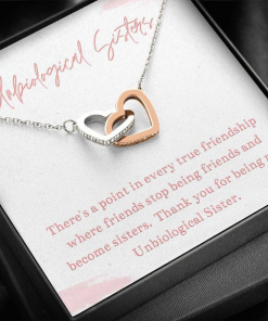 Unbiological Sister There A Point In Every True Friendship Where Friends Stop Being Friends And Become Sisters Necklace