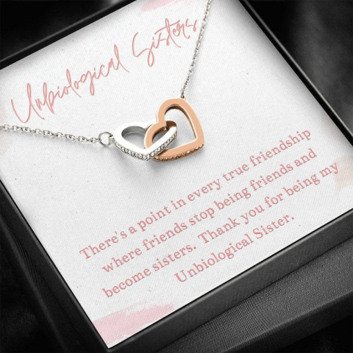 Unbiological Sister There A Point In Every True Friendship Where Friends Stop Being Friends And Become Sisters Necklace