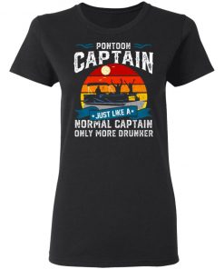 Funny Pontoon Captain Boat Lake Boating Beer Gift For Dad Shirt