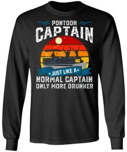 Funny Pontoon Captain Boat Lake Boating Beer Gift For Dad Shirt