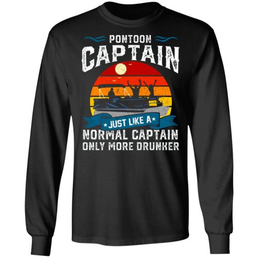 Funny Pontoon Captain Boat Lake Boating Beer Gift For Dad Shirt