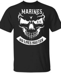 Skull Marines No Lives Matter Graphic Shirt