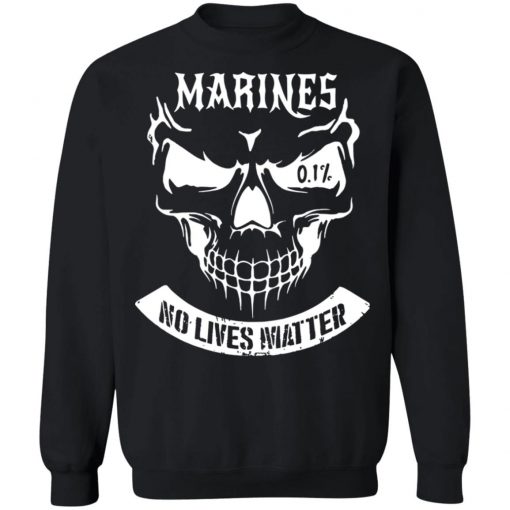 Skull Marines No Lives Matter Graphic Shirt