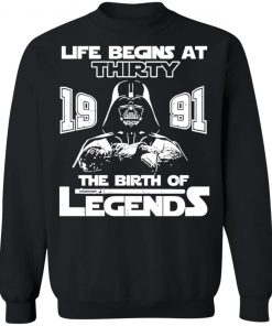 The Mandalorian Life Begins At Thirty 1991 The Birth Of Legend Shirt