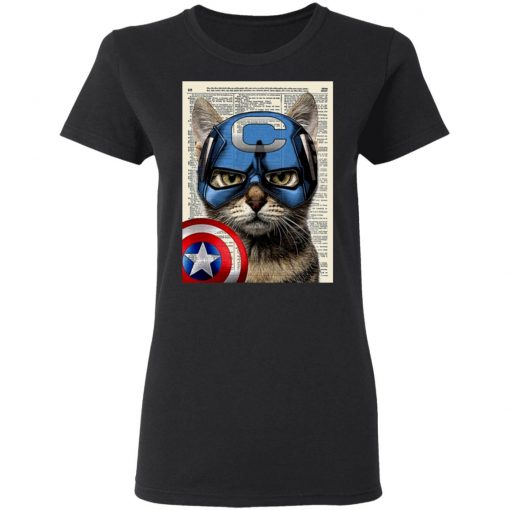 Cat Captain America Shirt, Hoodie, Long Sleeve