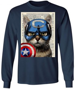 Cat Captain America Shirt, Hoodie, Long Sleeve