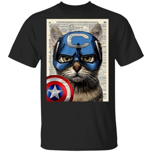 Cat Captain America Shirt, Hoodie, Long Sleeve