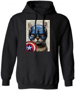 Cat Captain America Shirt, Hoodie, Long Sleeve