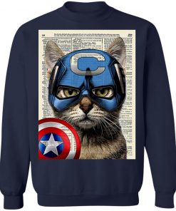 Cat Captain America Shirt, Hoodie, Long Sleeve