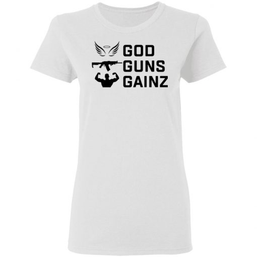 God Guns Gains Shirt, Hoodie, Long Sleeve